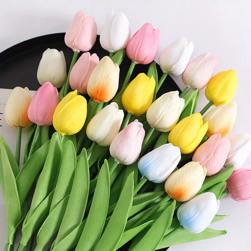 Mini Tulip Artificial Bouquet — European Style Home & Photo Decor