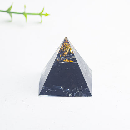 Natural Crystal Pyramid Ornament — Raw Ore Desk & Office Decor