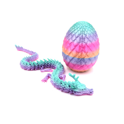 3D Dragon Egg Ornament — Handcrafted Mythical Desk Sculpture