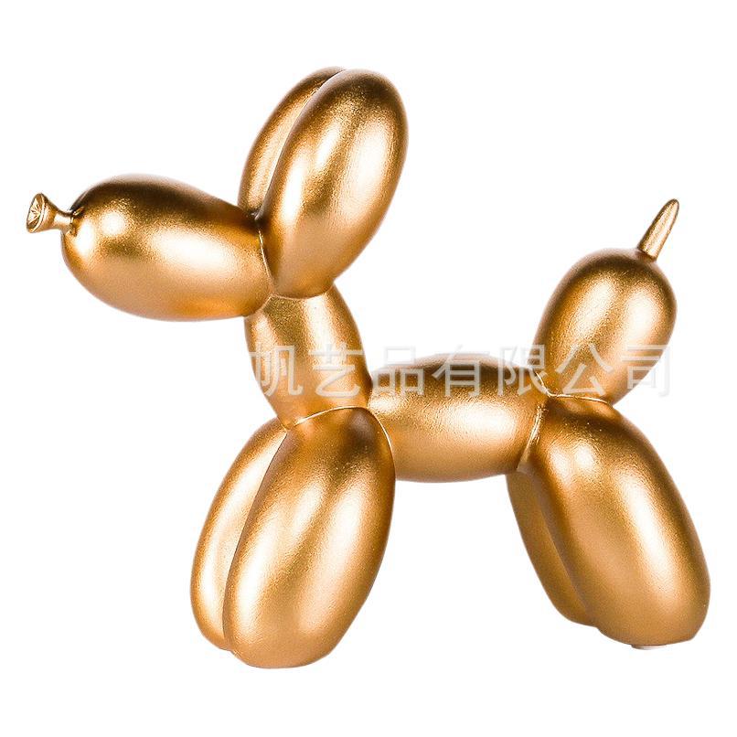Nordic Dog Sculpture — Modern Luxury Desktop & Shelf Ornament