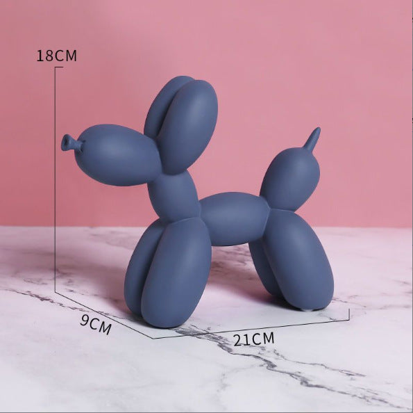Nordic Dog Sculpture — Modern Luxury Desktop & Shelf Ornament