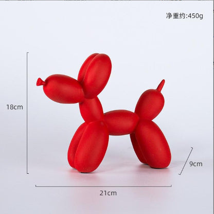 Nordic Dog Sculpture — Modern Luxury Desktop & Shelf Ornament