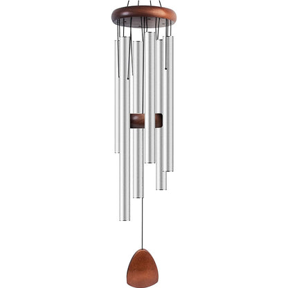 Classic Six-Tube Metal Wind Chime — High-Tone Aluminium Hanging Decor