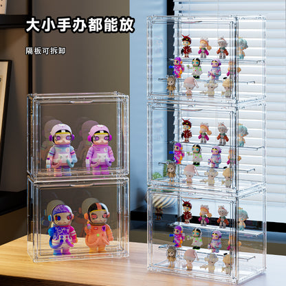 Acrylic Collectible Display Cabinet — Dustproof Blind Box & Figure Stand