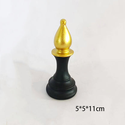 Black & White Chess Resin Ornament — Creative Home & Window Decor