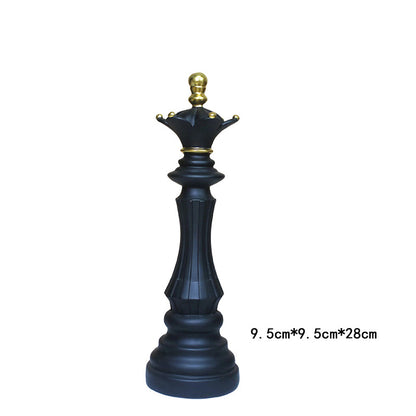 Black & White Chess Resin Ornament — Creative Home & Window Decor