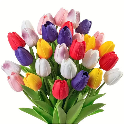 Mini Tulip Artificial Bouquet — European Style Home & Photo Decor