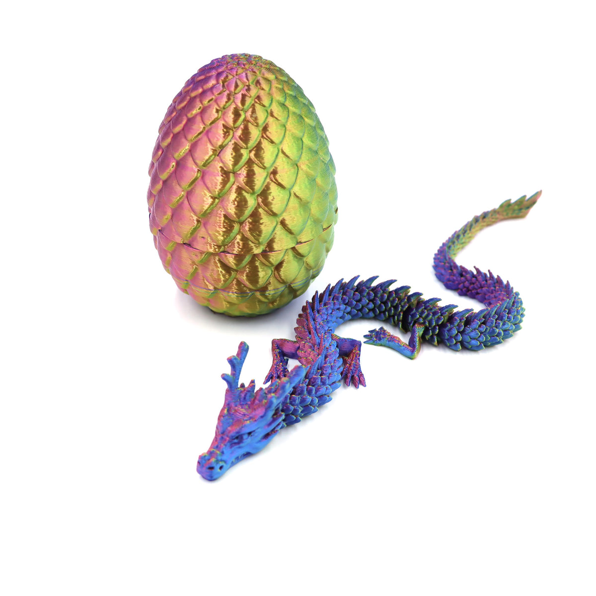 3D Dragon Egg Ornament — Handcrafted Mythical Desk Sculpture