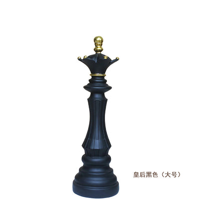 Black & White Chess Resin Ornament — Creative Home & Window Decor