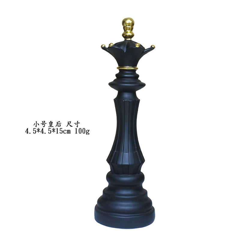 Black & White Chess Resin Ornament — Creative Home & Window Decor