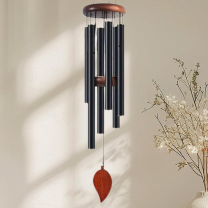 Classic Six-Tube Metal Wind Chime — High-Tone Aluminium Hanging Decor
