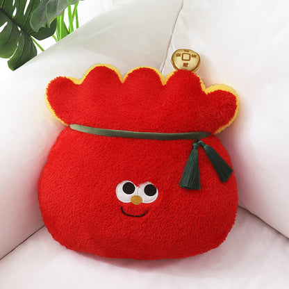 Lucky Lion Plush Pillow — Festive Home Sofa Ornament & Gift
