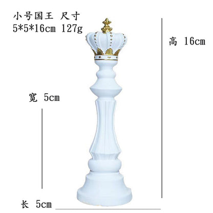Black & White Chess Resin Ornament — Creative Home & Window Decor