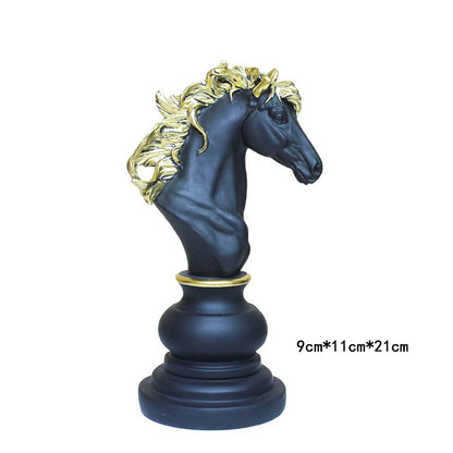 Black & White Chess Resin Ornament — Creative Home & Window Decor