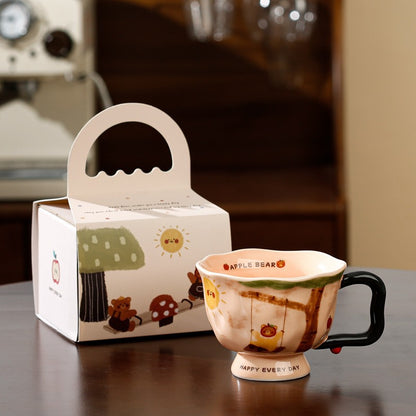 Artisan Ceramic Coffee Mug — Aesthetic Office & Home Breakfast Cup