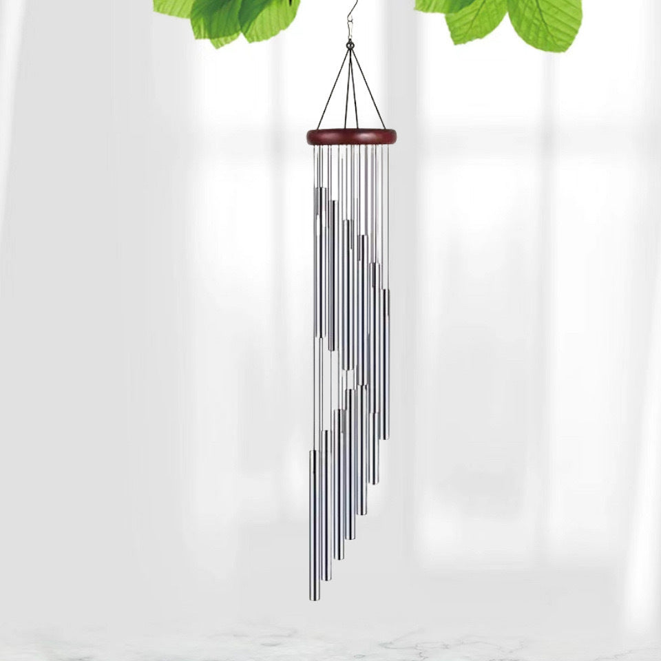 Classic Six-Tube Metal Wind Chime — High-Tone Aluminium Hanging Decor