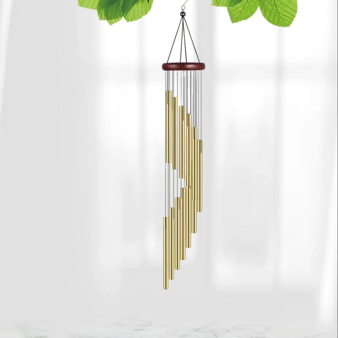 Classic Six-Tube Metal Wind Chime — High-Tone Aluminium Hanging Decor