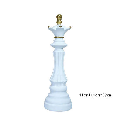 Black & White Chess Resin Ornament — Creative Home & Window Decor