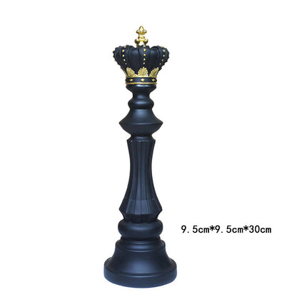 Black & White Chess Resin Ornament — Creative Home & Window Decor