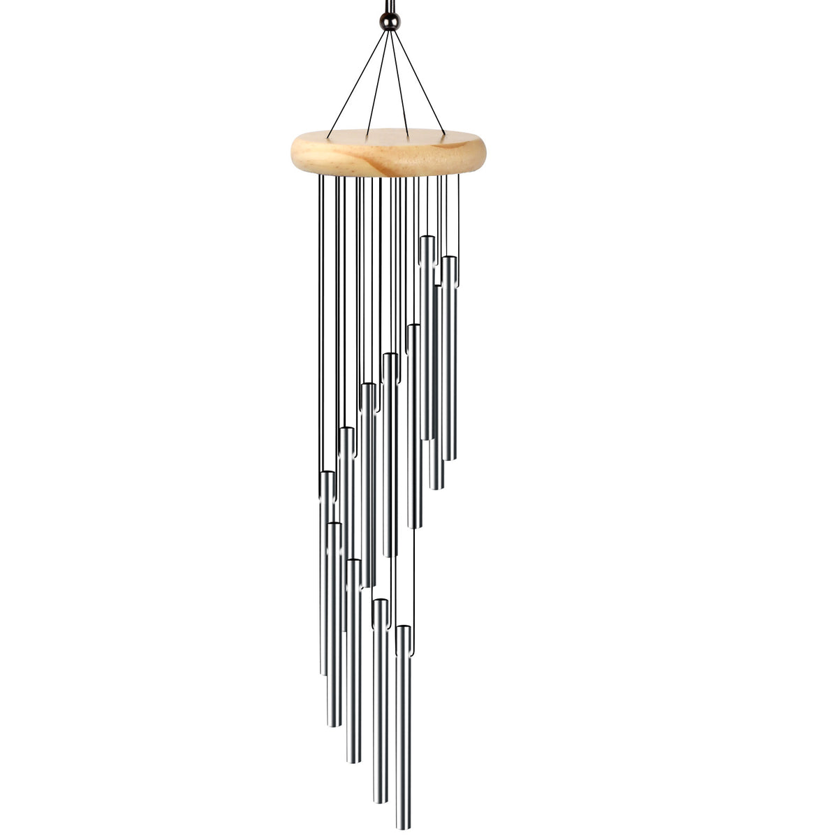 Classic Six-Tube Metal Wind Chime — High-Tone Aluminium Hanging Decor