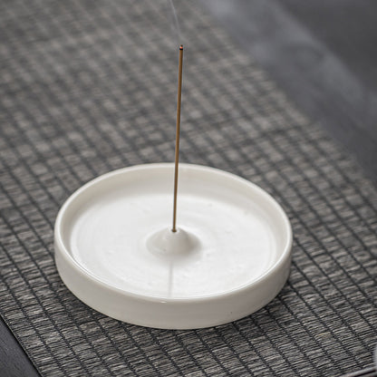 Ceramic Incense Holder & Tray — Artisan Agarwood Sandalwood Burner