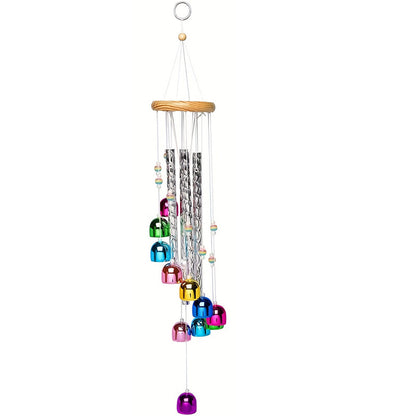 Classic Six-Tube Metal Wind Chime — High-Tone Aluminium Hanging Decor