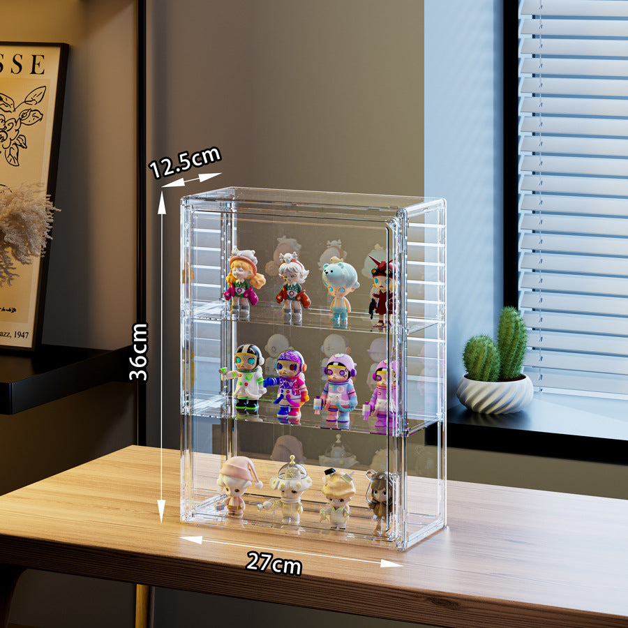 Acrylic Collectible Display Cabinet — Dustproof Blind Box & Figure Stand