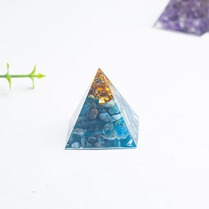 Natural Crystal Pyramid Ornament — Raw Ore Desk & Office Decor