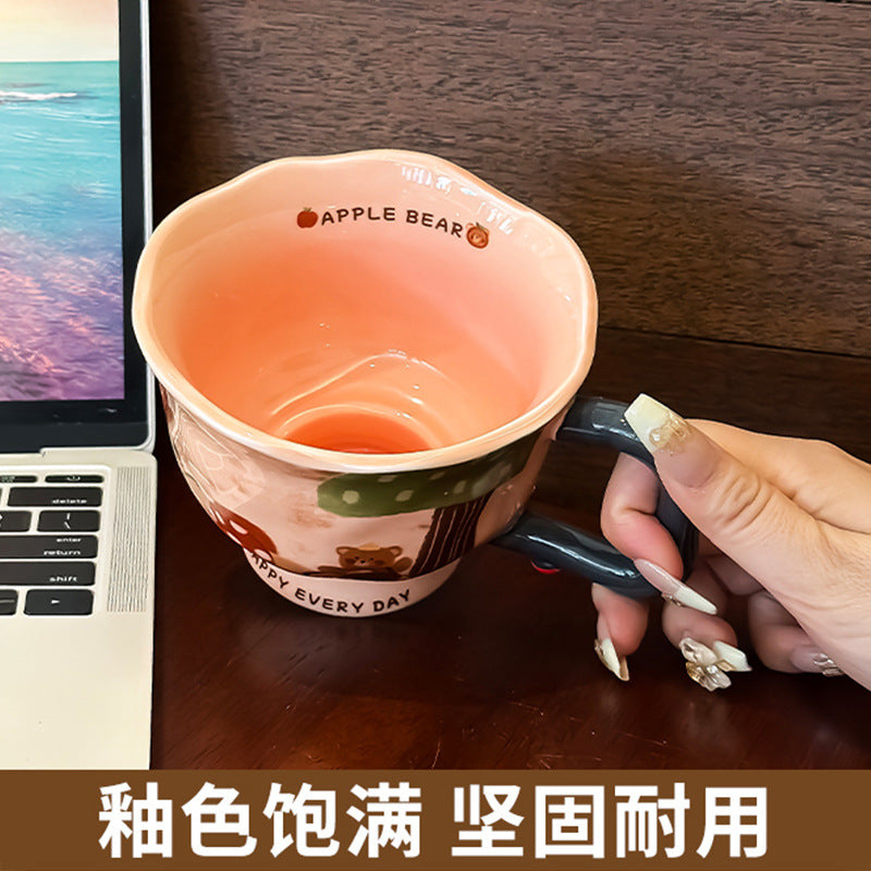 Artisan Ceramic Coffee Mug — Aesthetic Office & Home Breakfast Cup