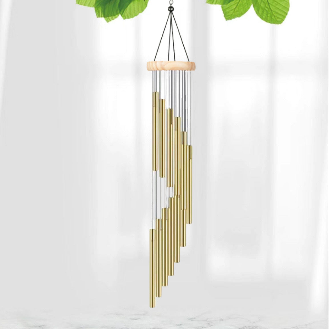 Classic Six-Tube Metal Wind Chime — High-Tone Aluminium Hanging Decor