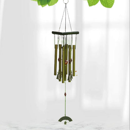 Classic Six-Tube Metal Wind Chime — High-Tone Aluminium Hanging Decor
