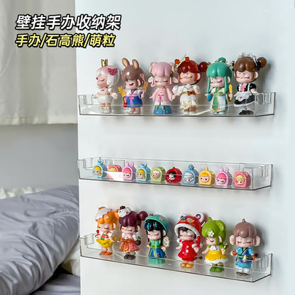 Wall-Mounted Collectible Display Shelf — Acrylic Blind Box & Lego Stand