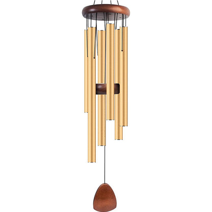 Classic Six-Tube Metal Wind Chime — High-Tone Aluminium Hanging Decor