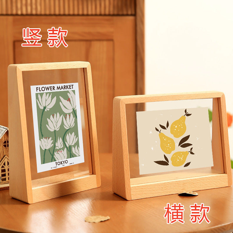 Acrylic U-Frame Photo Display Stand — Handcrafted 6-Inch Desk Ornament